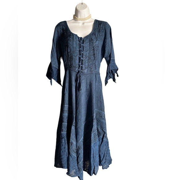 LAPOGEE ONESIZE DRESS.   BL/RD14.   NA47AW09 - Picture 2 of 3